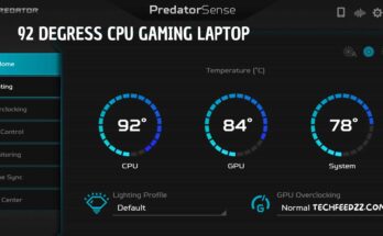 92 Degrees CPU Gaming Laptop